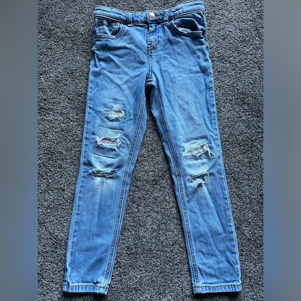 Girls Cat&Jack Sequin Jeans